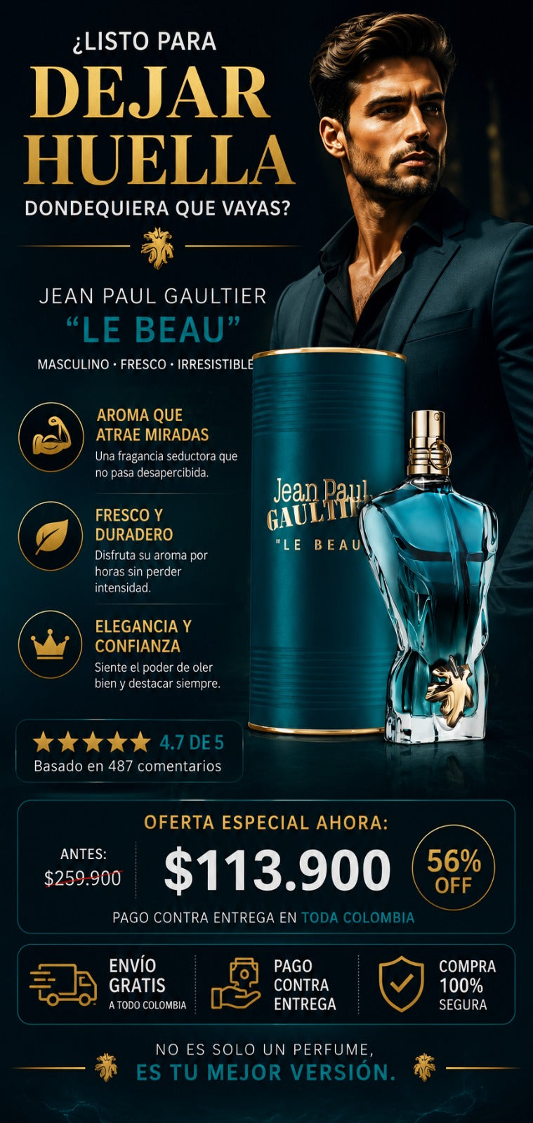 JEAN PAUL LE BEAU EN LATA+ PERFUMERO