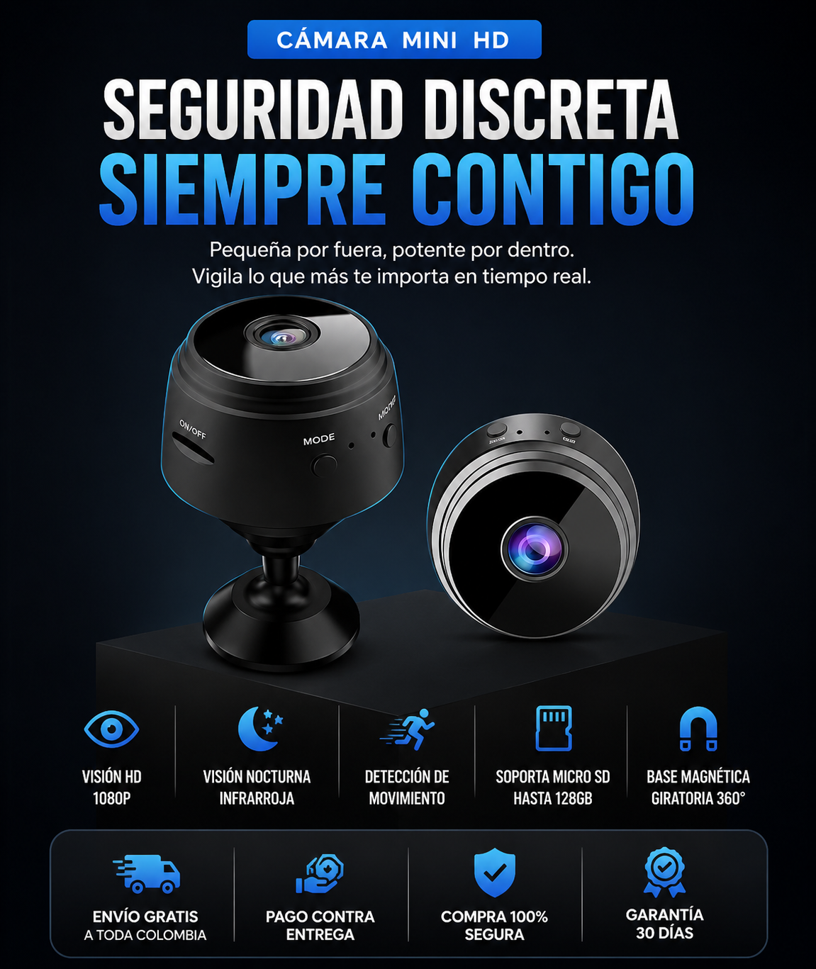 PROMO 2X1 MINI CAMARA ESPIA NOVACAM
