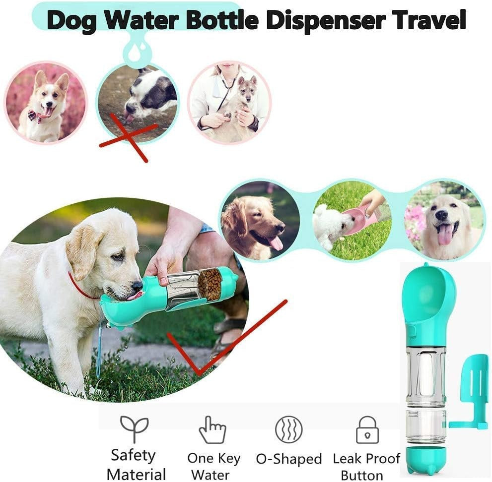 Bebedero Perro 4en1 con bolsas 500ml