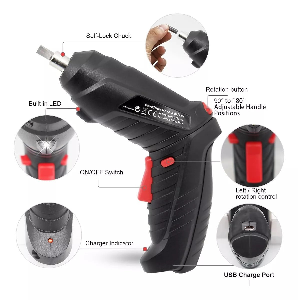 Llave trinquete universal eléctrica