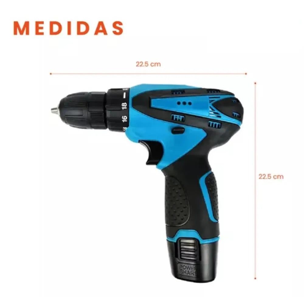 Taladro Inalambrico Con Estuche Doble Ba