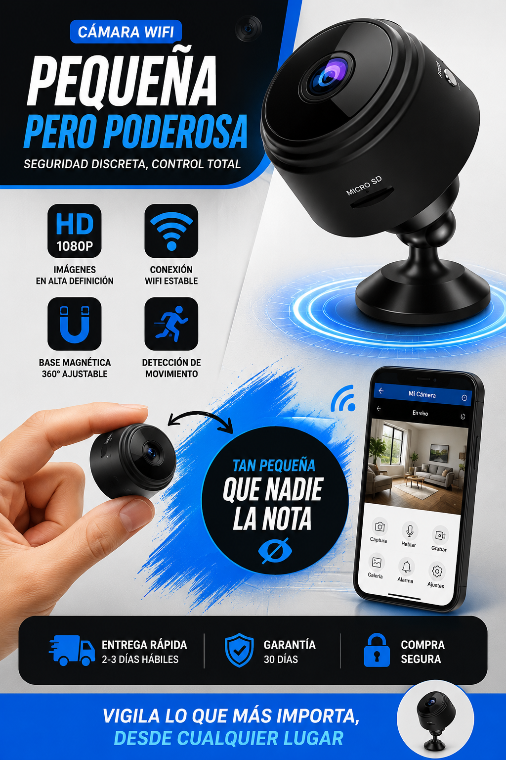 PROMO 2X1 MINI CAMARA ESPIA NOVACAM